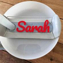 1pc Clear Nameplate Tag For  40oz Cup, Clear DIY Cup Water Bottle Accessories,Gift For Best Friend, Mother's Day,Gift For Her,Father's Day, Valentine't Day - Transparent White and Black - View 5