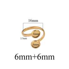 10pcs 304 Stainless Steel Ring Tray 16mm Twisted Adjustable Blank Convex Glass Bottom Tray DIY Handmade Jewelry Tray Finger Rings - Ring Setting - View 6