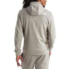The North Face Mens Mountain Athletics Full Zip Fleece - 黏土灰/洞穴灰 - 查看 3