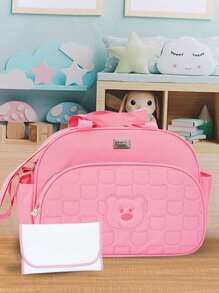 Maternity Bag Kit With Changing Mat Baby Boy Girl Unisex 3 Pieces - Baby Pink - View 3