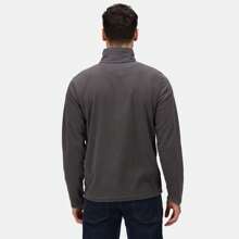 Regatta Mens Micro Zip Neck Fleece Top (Seal Grey) - Charcoal Grey - View 3