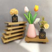 1 Set Wooden Towel Tray, Soap Dish, Sink Countertop Holder, Sponge & Soap Dispenser Organizer, Perfume & Cosmetics Tray, Bathroom Decor & Accessories Christmas Gift