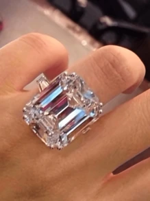 Mạ bạc tinh xảo, Cubic Zirconia lấp lánh, chi tiết tinh xảo như lụa, và thiết kế tuyệt đẹp - Nhẫn đính hôn và nhẫn cưới ngoạn mục dành cho cô dâu hiện đại, và quà tặng Giáng sinh và kỷ niệm ấm áp cho người thân yêu của bạn - Bạc - Xem 2