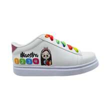 Tenis Bordados de Maestra - Blanco - Ver 2