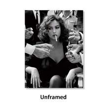 1pc, Movie Posters Wall Art, Black And White Sexy Woman Decor Room, Moder Canvas Poster Print, Minimalism Canvas Painting, Home Decor, Suitable For Decorative Painting In Dining Room Bedroom & Living Room 20*28 Inch, Frameless Gifts Birthday Graduation