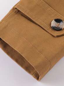 LEDUNTINO Giacca casual da uomo con bottoni, stile cargo, adatta come regalo per marito/fidanzato, giacca antivento leggera da uomo con cappuccio staccabile, tasconi, giacca primaverile/autunnale