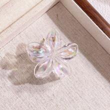 1/2/5/10 chiếc Kẹp tóc hình quả trứng mini mạ điện màu AB cỡ nhỏ kẹp tóc hoa Zinnia mùa hè kẹp tóc nhiều màu kẹp tóc vuốt tóc kẹp hàm kẹp tóc - hoa huệ trong suốt - Xem 17