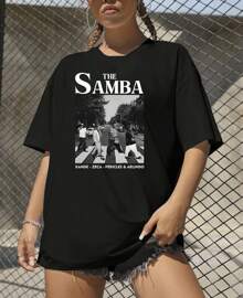 The  Unisex Basic T-Shirt Singers Zeca Xande Pericles Arlindo - Black - View 2