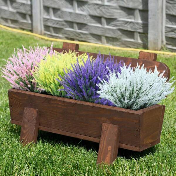 1/3/6/10/15 Stück künstliche Lavendelblumen, realistische & langanhaltend Kunstlavendel Pflanzen, UV-beständige Kunststoffpflanzen für drinnen und Outdoor, Heimdekoration, Hochzeit, Fotografie - ideal als Brautgeschenk, DIY Basteleien, Bouquets, Tischdekorationen, Mittelpunktstücke und romantische Arrangements, Valentinstag, Geschenk