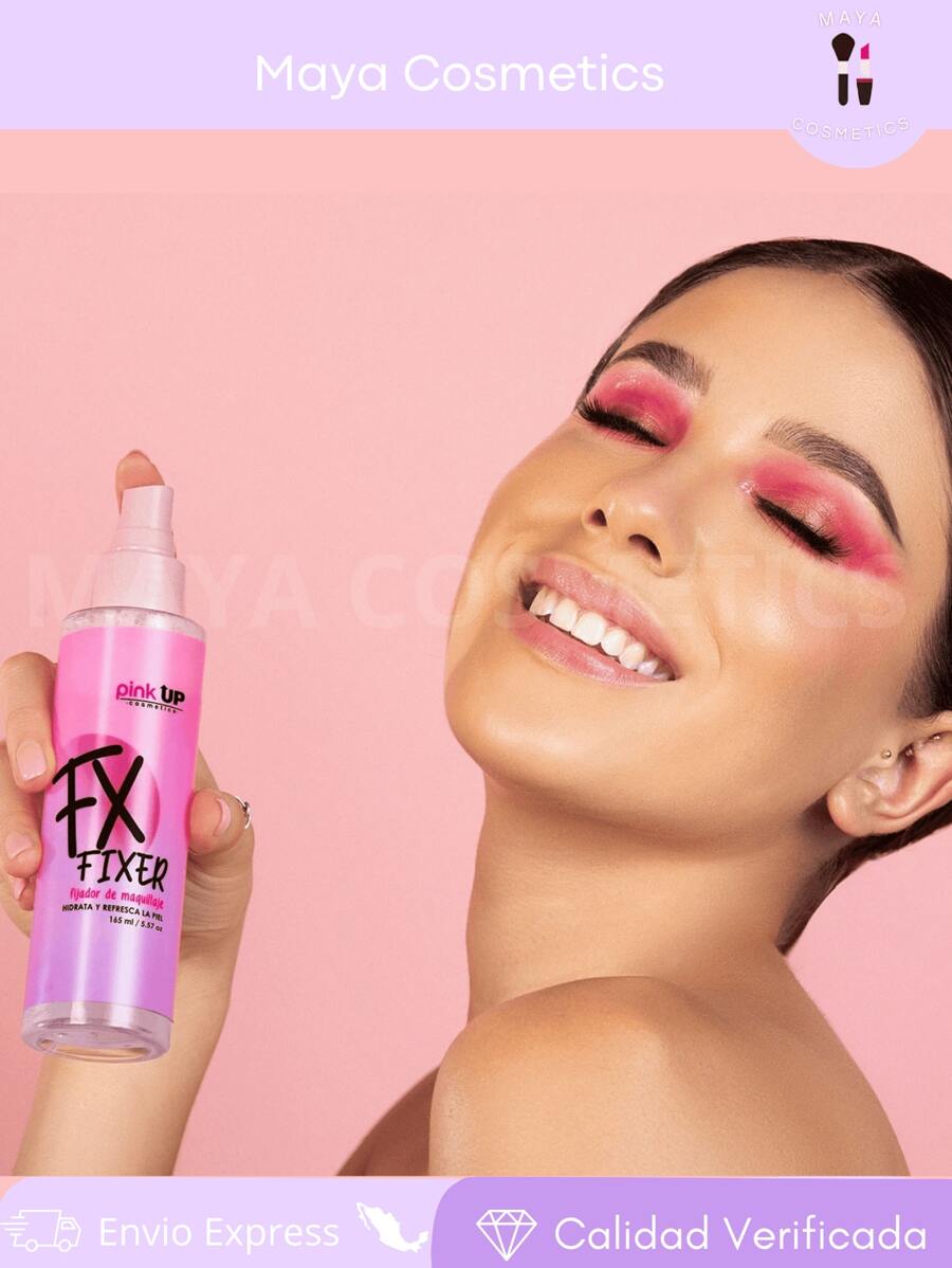 Fijador Pink up para Maquillaje Refrescante fixer hidrata y refresca - transparente - Ver 1