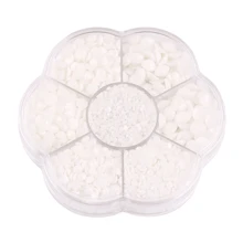 5000pcs/Box, 2mm 3mm 4mm 5mm 6mm, 5 Sizes, Silver Base Crystal Beads Stones,Flower Shape Box Packed, Round Flatback Rhinestones Multi Colors Crystal Gems Non HotFix DMC Jewelry Beads Glass Stones Diamond 3D Pattern Design Accessories Glitter Manicure Decal Decorations For Clothes,Bag,Shoes,Cups,Phone Covers,Handicrafts,Diy Trim.