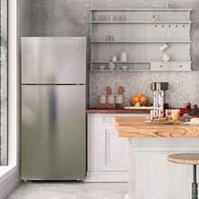 SMAD 30" Freestanding Top Freezer Refrigerator, 18.0 Cu. Ft. Frost Free Refrigerator, Full Size Refrigerator With Freezer, Garage Fridge, Standard Depth, Stainless Steel - 查看 4