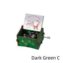 圣诞装饰 1 个木制音乐盒，播放经典圣诞音乐，仿古雕刻音乐盒，送给家人和朋友的圣诞礼物。 - 彩色 - 查看 11