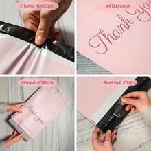 50 Stücke/30 Stücke/20 Stücke/10 Stücke/5 Stücke attraktive rosa Geschenktüten mit Verschluss - Ideale Party-Gastgeschenk Verpackung für Feiern & kleine Unternehmen