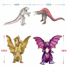 10 Pieces Vs Kong Action Figure Set With Movable Joints And Cake Toppers - Multicolor - View 3