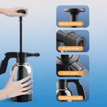 2L Hand Pump Foam Sprayer Hand Pneumatic Foam Cannon Snow Foam Car Wash Spray+ Perfume Perfume Accessories,Kitchen - White - View 10