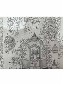 Kit folhas de livro de colorir jardim secreto para pintura Anti Stress