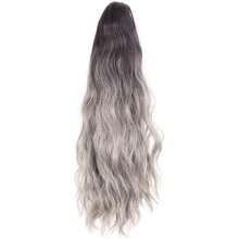 Synthetic High Temperature Heat Resistant Claw Clip-On Ponytail Extension 18 Inch Water Wave Ponytail For Women Natural Summer Promotion Hot