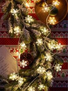 1pc 10/20/30 LED 2m/3 Meters/4.5m Snowflake String Lights, Suitable For Room, Bedroom, All Season, Holiday Decoration, Fairy Tale Lights, Christmas Fairy Lights Halloween Decor Christmas Decoration Thanksgiving Wedding Home Decor Home Decor Fall Decor Autumn Decor Birthday Decorations For Gifts Party Supplies Indoor Holiday Festival Decor Wall Decor Halloween Ornamentschristmas Decoration XMAS Decor Christmas Tree Gift Decor Thanksgiving Wedding Home Decor Home Decor Fall Decor Autumn Decor Birthday Decorations For Gifts Party Supplies Indoor Outdoor Garden Holiday Festival Decor Halloween Decor Wall Decor Halloween Ornaments