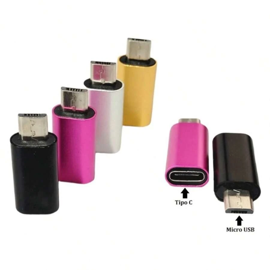 Micro USB Male To Type C (Type-C) Female Converter Adapter - 彩色 - 查看 1