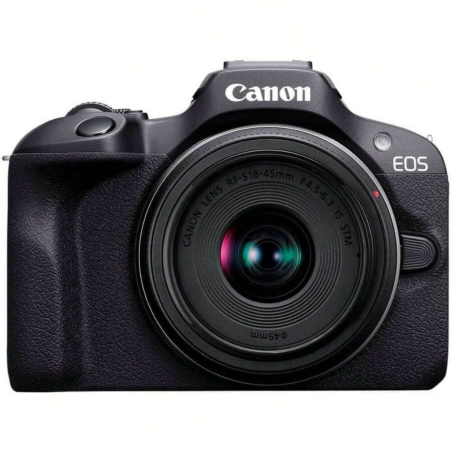 Canon R100BUNDLE EOS R100 4K Video Mirrorless Camera 2 Lens Kit - màu đen - Xem 1