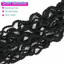 18Inch  Wavy Senegalese Twist Crochet Hair Braids Wavy Ends Synthetic Hair Extension Curly Crochet Twist Braiding Hair