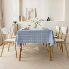1PC Lattice Table Cover,Waterproof Oilproof Tablecloth Dining Table Cloth Table Protector Rectangle Tablecloth For Kitchen Dining Party Picnic - Multicolor - View 6
