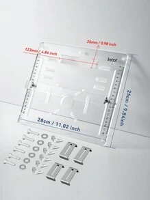 8mm Thick Acrylic Cutting Base Board For Scroll Saw, Adjustable Backing Plate Manual Tool - Acrylic - View 15