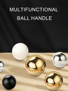 2 piezas Tirador de cajón decorativo redondo de un solo orificio - Multicolor - Ver 4