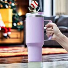 4 件套，吸管头套，可重复使用吸管盖，卡通硅胶吸管套，装饰性吸管帽，适用于派对礼品袋，朋友聚会，防尘吸管杯套，派对用品，杯子装饰配件 - 彩色 - 查看 3