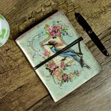 Vintage Refillable Diary Notebook, High-Quality Leather Travel Journal, Sketchbook, Classic Diary With Blank Pages And Zipper Pocket - Multicolor - View 3