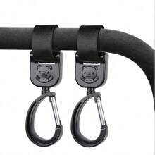 1pc/2pcs Magic Sticker Baby Stroller Multi-Purpose Hooks, Infant Carriage Accessories - Multicolor - View 3