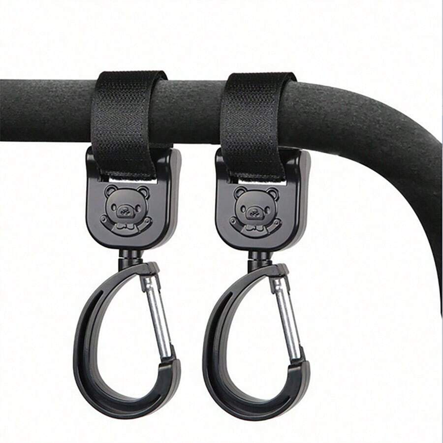 1件/2件魔术贴婴儿推车多用途挂钩，婴儿车配件 - 彩色 - 查看 1