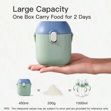 SAIDAH 材质便携式大容量密封奶粉储存盒容器 - 彩色 - 查看 6