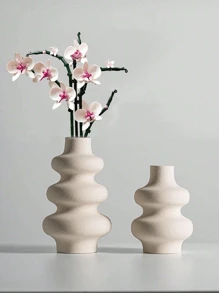 1个现代花瓶家居装饰波西米亚圆形哑光花瓶，简约花瓶，适用于餐桌、婚礼装饰、农舍装饰、婚宴桌、办公室装饰、家居装饰、花瓶、中心摆件、桌面装饰、房间装饰玻璃花瓶 - 新式 - 查看 8