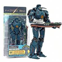 NECA Pacific Rim Battle Mech, Revenge Wanderer, Dual Blade Wanderer, Danger Wanderer, Eureka, Melancholy Romeo, Storm Red, Russian Mech Cherno, Invisible Ronin, Normal Version Wanderer, Damaged Wanderer, Horizon Warrior, Japanese Tango Wolf Mech Model Figura de acción - Tarjeta Pacific Rim montada - Ver 15