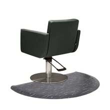 YUNRUX Stuhlmatte, Salon Bodenmatte Halbkreisförmig 3 * 5ft Dicke 1.6cm Barber Shop Stuhl Matte Anti-Ermüdung Bodenmatte für Friseur