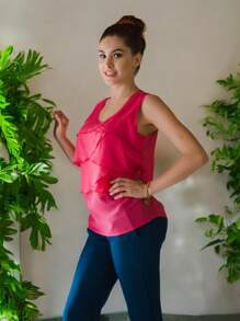 Pantalón Azul de vestir - Azul - Ver 5