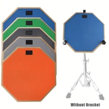 1pc 8-Inch Double-Sided Triple-Layer Silent Drum Practice Pad - Rubber Mute Pad For Drum Kit Beginners - Multicolor - View 5