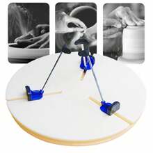 ZhdnBhnos LINSIE Pottery Wheel Tool Ceramic Trim Holder Centers Clip Turntable Scraping Repair The Best Gift/Present For Family&Friends Happy Christmas - 彩色 - 查看 9
