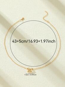 14K Bow Pendant Necklace