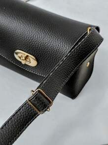 Women's Side Crossbody Bag Ale Small Basic Casual Women - màu đen - Xem 4