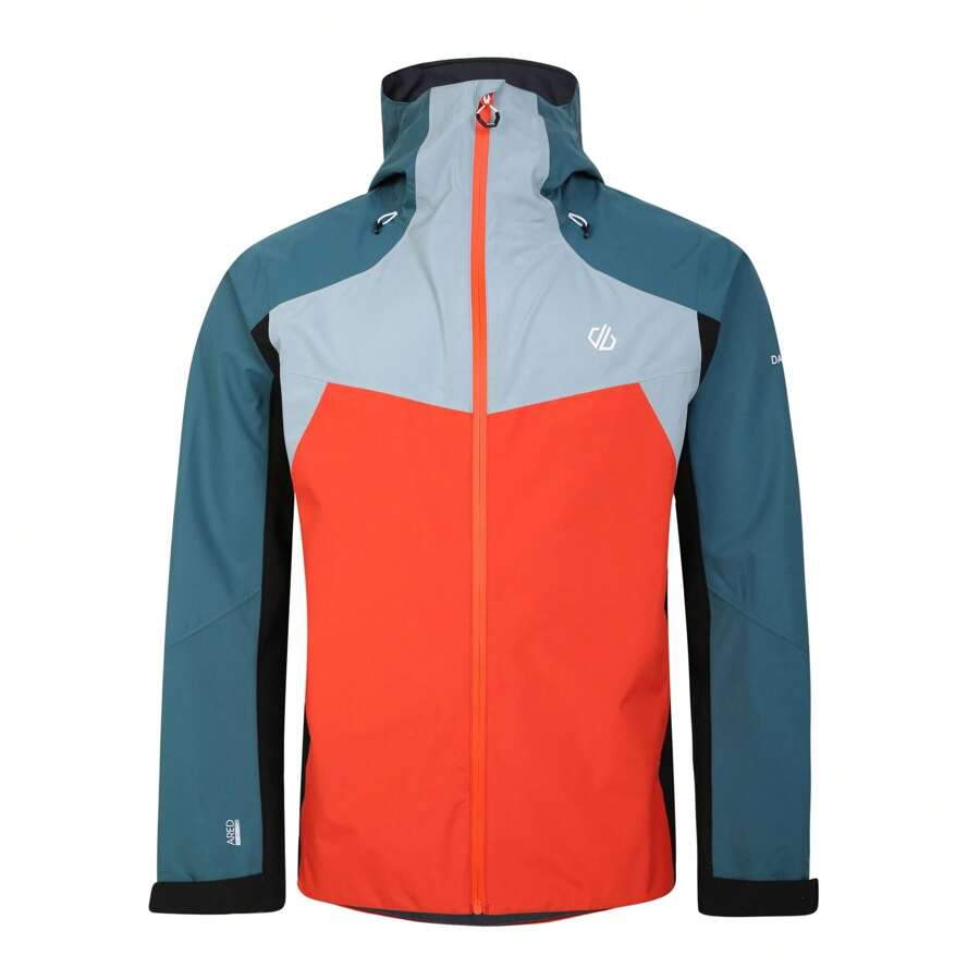 Dare 2B Mens Cornice Waterproof Jacket (Trail Blaze Orange/Slate Grey) - Orange (Spinning Top) - View 1