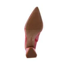 Croco Women's Boot With Thick Heel Geometric 7.5cm Thin Toe Luxury Comfortable Non-Slip - Red - View 3