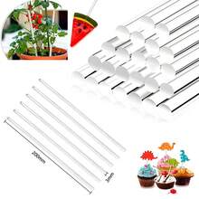 10pcs/Pack 200mm Transparent Acrylic Round Rod, Solid Plastic Cylinder Rods, Acrylic Guiding Rods - Clear - View 1