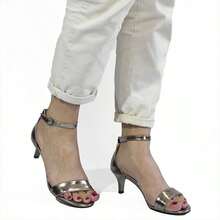 ZATTA Sabrina Mid Heel Sandal - Dark Grey - View 2