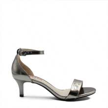ZATTA Sabrina Mid Heel Sandal - Dark Grey - View 1