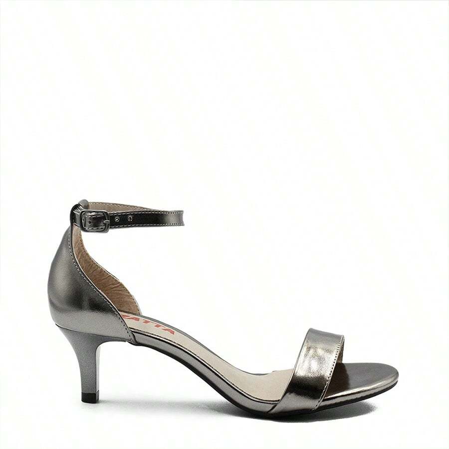 ZATTA Sabrina Mid Heel Sandal - Dark Grey - View 1