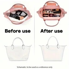 1 Túi Sắp Xếp Nhiều Túi Túi Vải Nỉ Dây Kéo Túi Bảo Quản Mỹ Phẩm Nhẹ Di Động Bên Trong Túi Bảo Quản Du Lịch Túi Đựng Túi Sắp Xếp Với Nhiều Túi Phù Hợp Với Dài C.Hamp Le Pliage S Túi Tote Dụng Cụ Học Tập Quà Tặng Giáo Viên Trở Lại Trường Phụ Kiện Giáo Viên - Xám - Xem 8