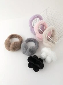 1 chiếc bịt tai ấm áp mềm mại thời trang tối giản dành cho nữ, thích hợp cho mùa đông, phụ kiện mùa đông - Nhiều màu - Xem 4